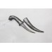 Dagger Knife Tiger Hilt Silver Koftgiri Work Damascus Steel Blade Handle E452
